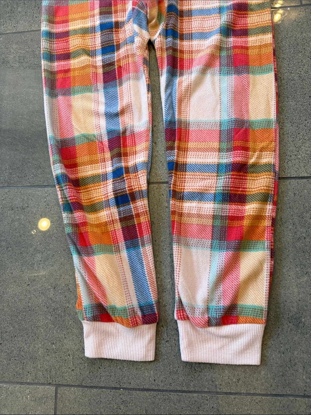 Cat & Jack Multicolor Plaid Hooded pajamas